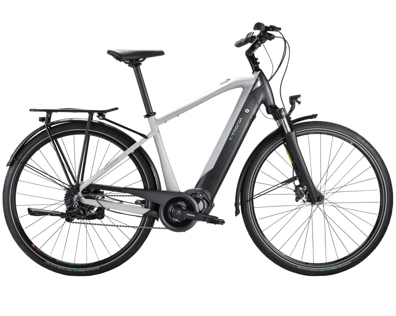 Bianchi T-Tronik T-Type Sunrace 9-Gang E6100 - Elektro Trekking Bike 2022 | White-grey