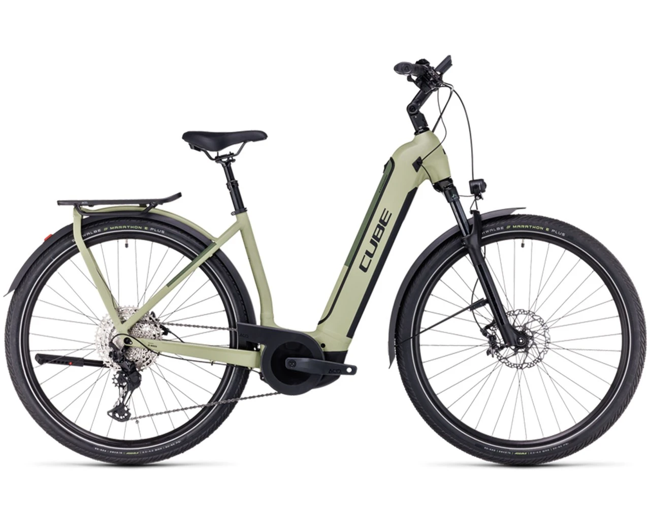 Cube Kathmandu Hybrid SLX 750 - Easy Entry Elektro Trekking Bike 2023 | Green´n´olive