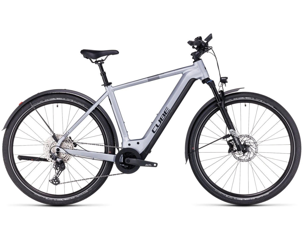 Cube Nuride Hybrid EXC 750 Allroad - Elektro MTB Hardtail 2023 | Polarsilver´n´black