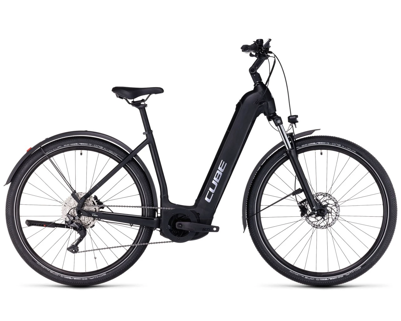 Cube Nuride Hybrid Pro 750 Allroad - Easy Entry Elektro MTB Hardtail 2023 | Black´n´metal