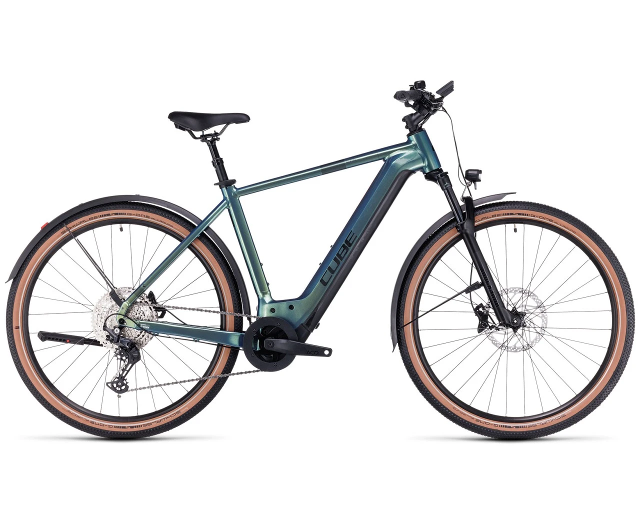 Cube Nuride Hybrid SLX 750 Allroad - Elektro MTB Hardtail 2023 | Verde´n´black