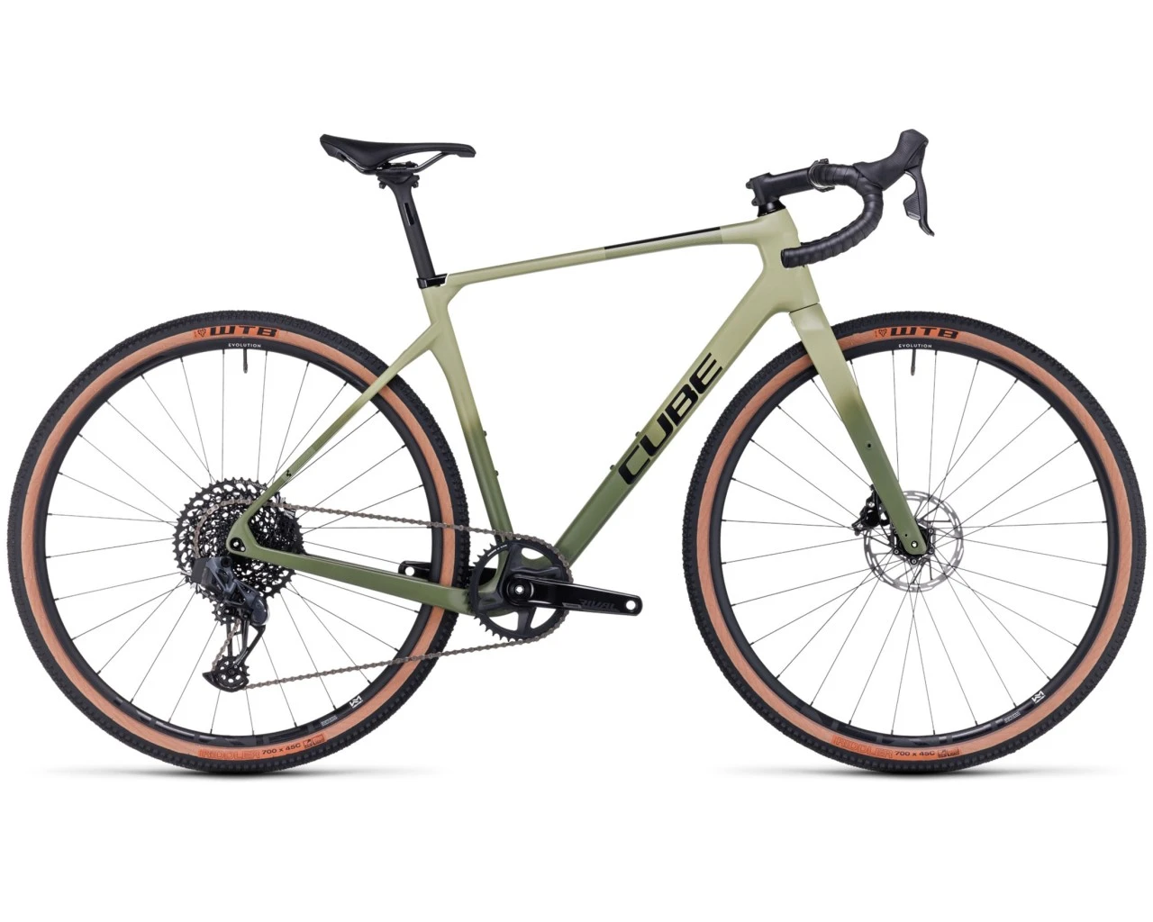 Cube Nuroad C:62 SLX - Carbon Gravel Bike 2023 | Olive´n´green
