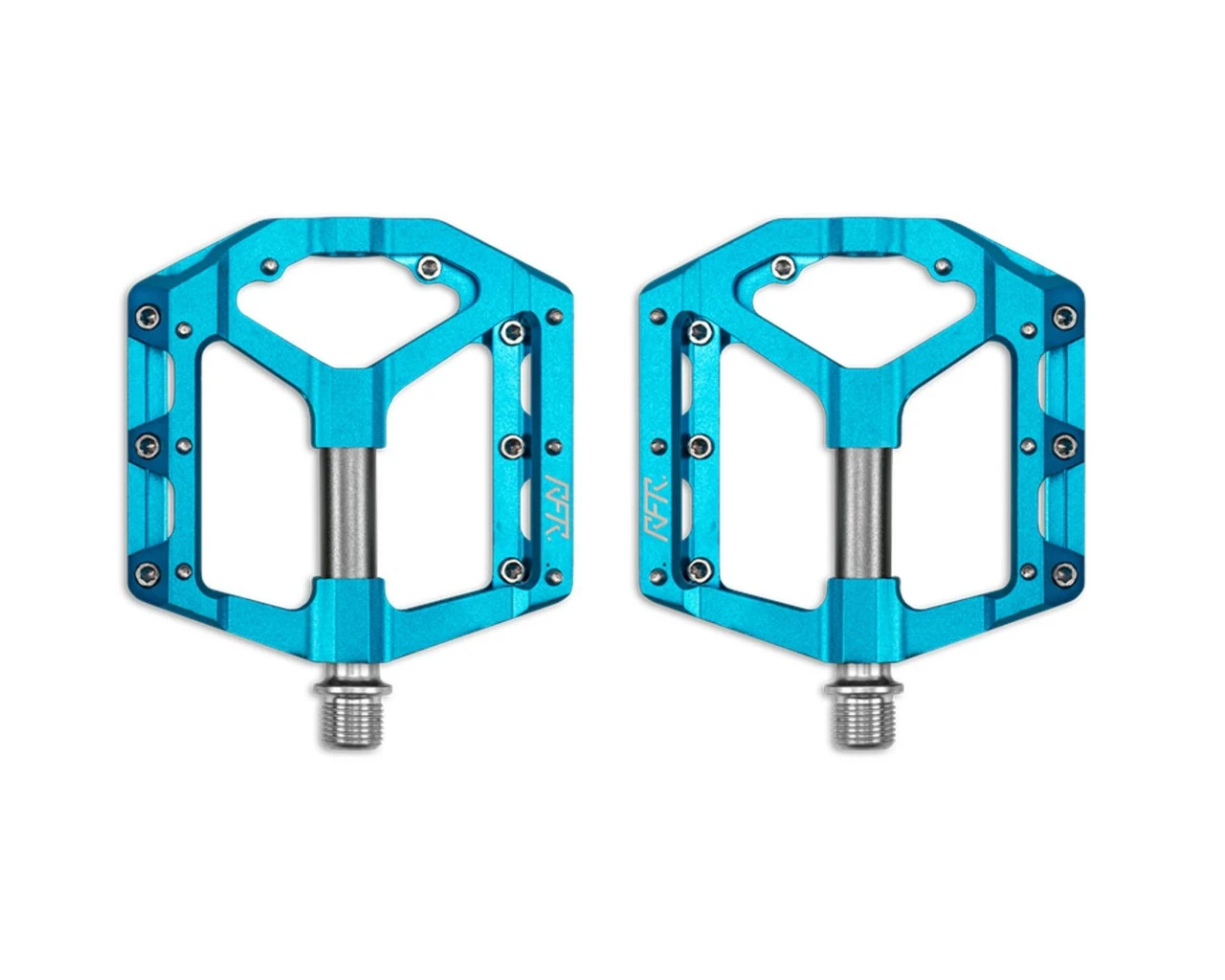 Cube RFR Pedale Flat SLT 2.0 (Paar) | Blue N Grey