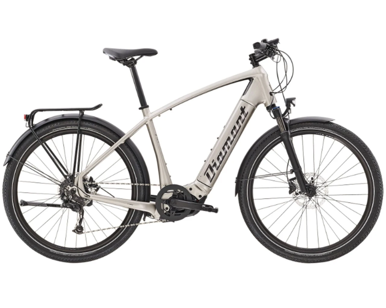 Diamant Zouma+ - Elektro City Bike 2022 | Iridiumsilber Metallic