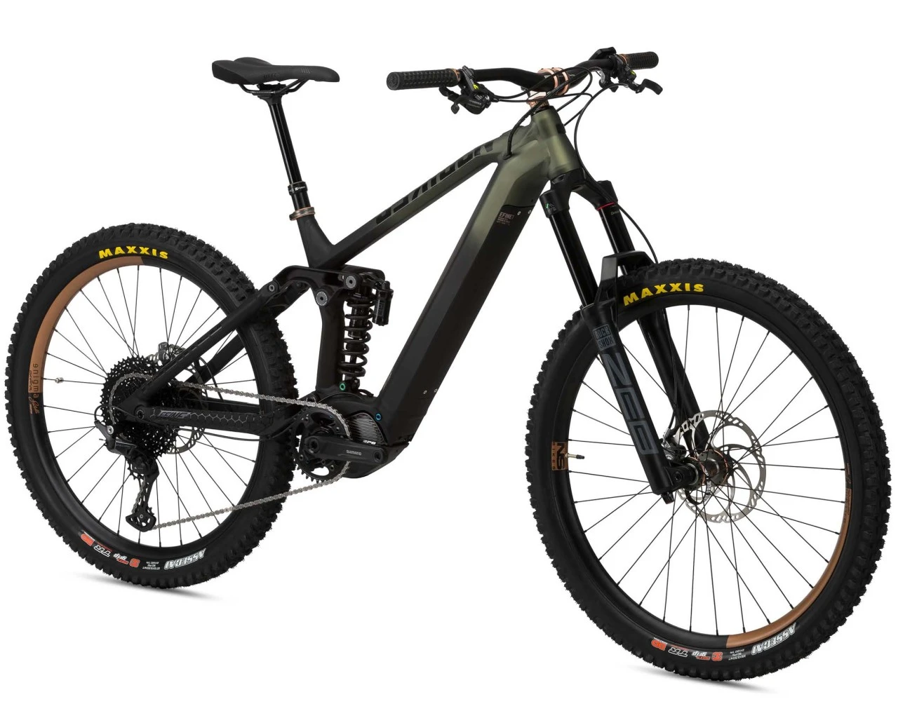 Ns-bikes NS Bikes E-Fine 1 170 Shimano EP8/630Wh - Elektro MTB-Fully 2022 | Black-green – Bild 2