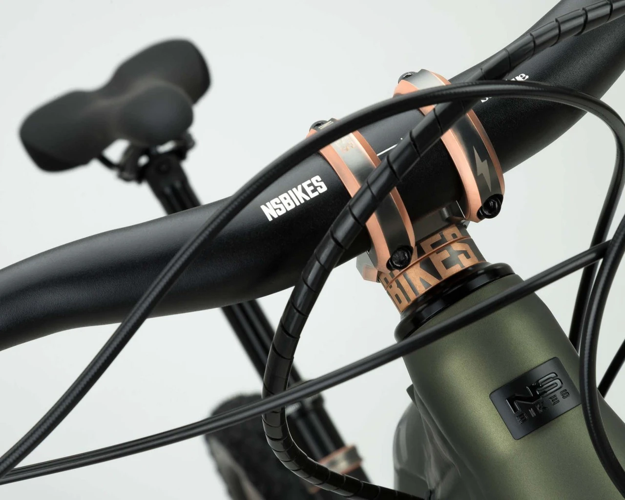 Ns-bikes NS Bikes E-Fine 1 170 Shimano EP8/630Wh - Elektro MTB-Fully 2022 | Black-green – Bild 5