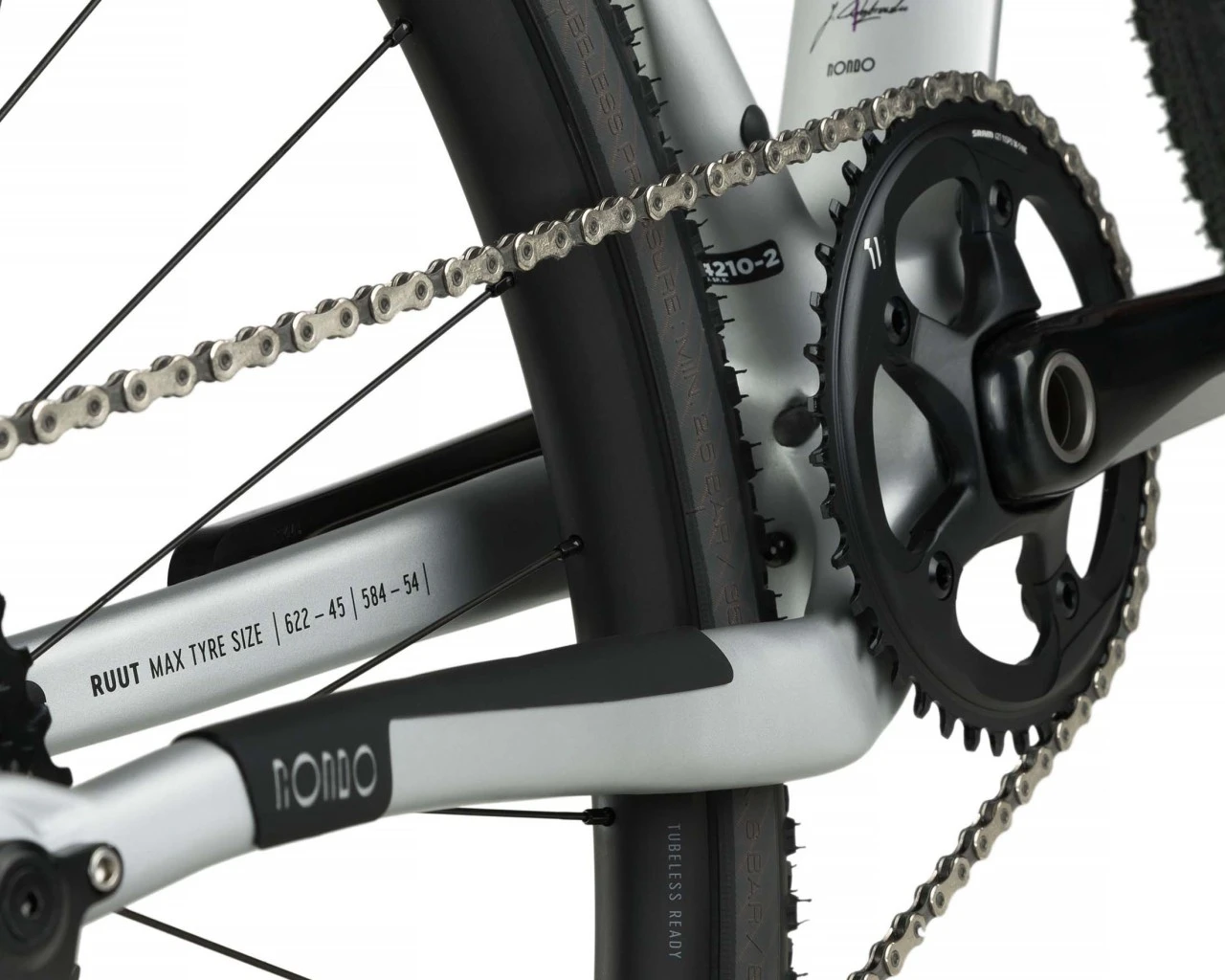 Rondo Ruut CF2 Gravel Plus Bike 2022 (Carbon) | Silver-purple – Bild 7