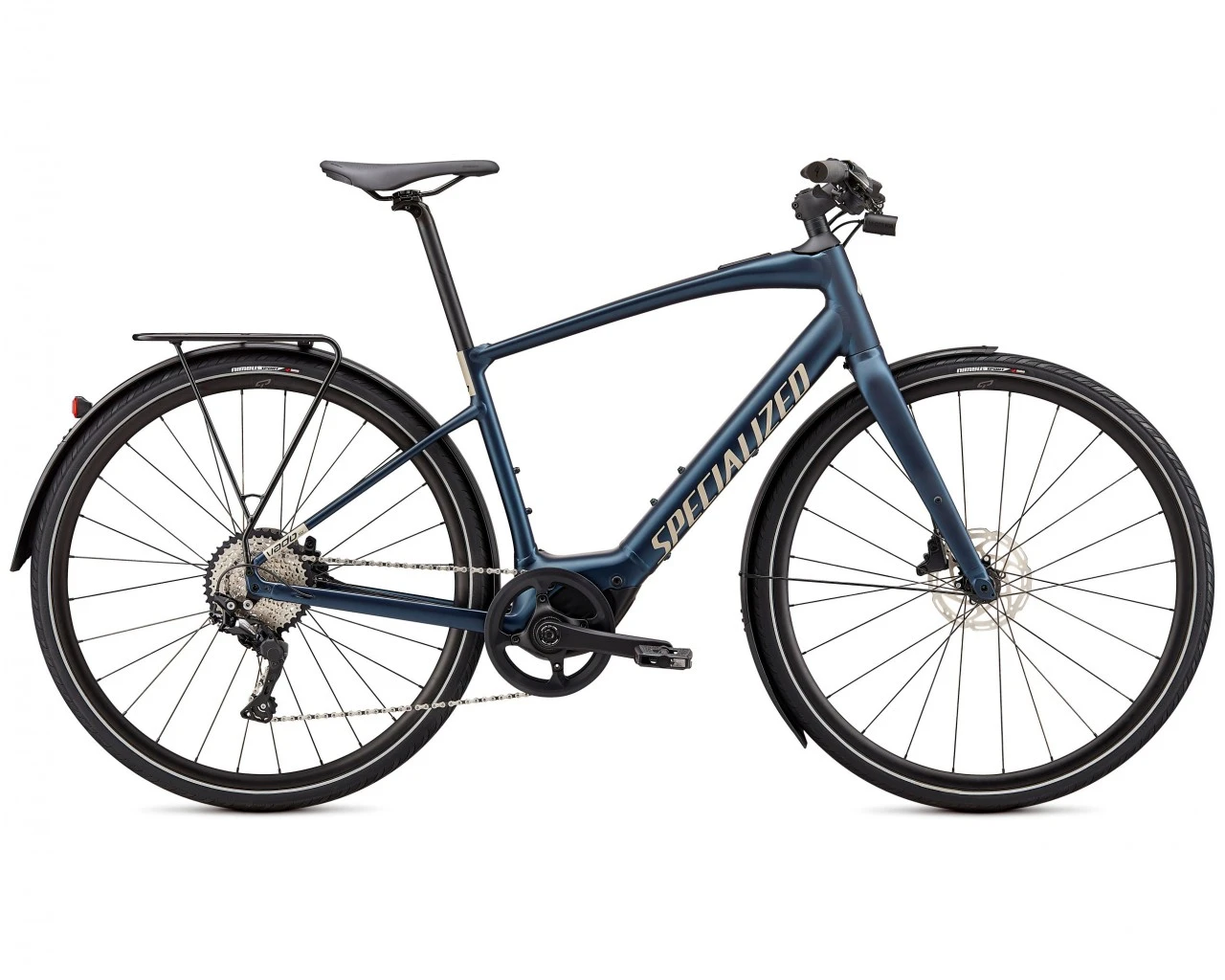 Specialized Vado SL 4.0 EQ - Elektro Trekking Bike 2021 | Navy-white Mountains Reflective