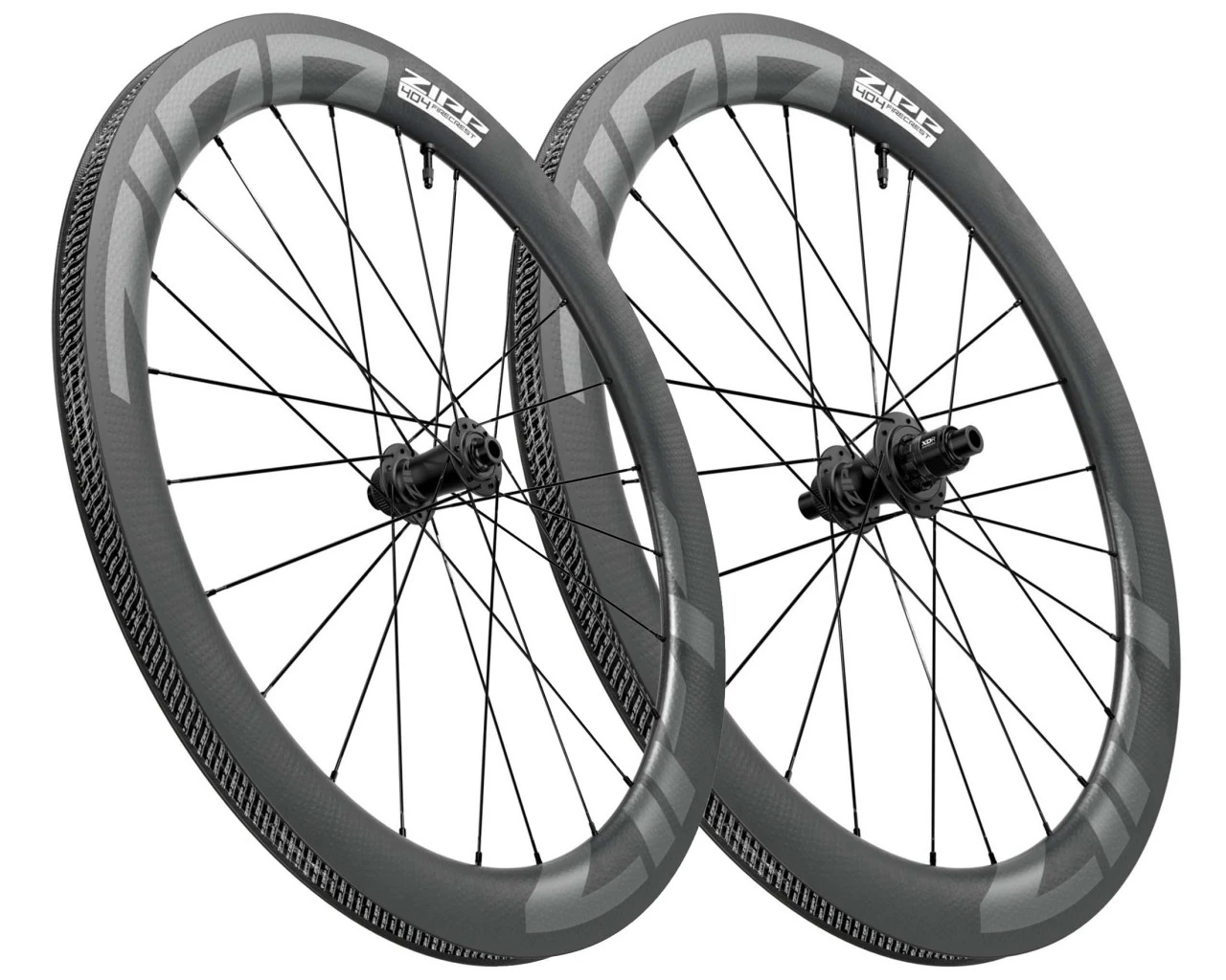 ZIPP 404 Firecrest 28" Carbon Laufradsatz Shimano RD Disc Centerlock 12x142mm | Silver-grey – Bild 2